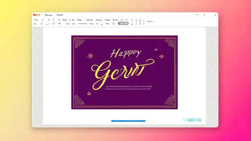 Tarjeta digital alegre y moderna