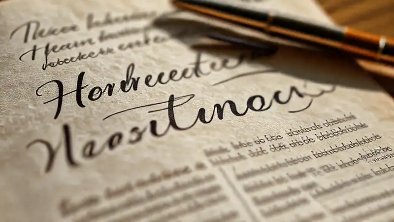 Cartas manuscritas elegantes y legibles